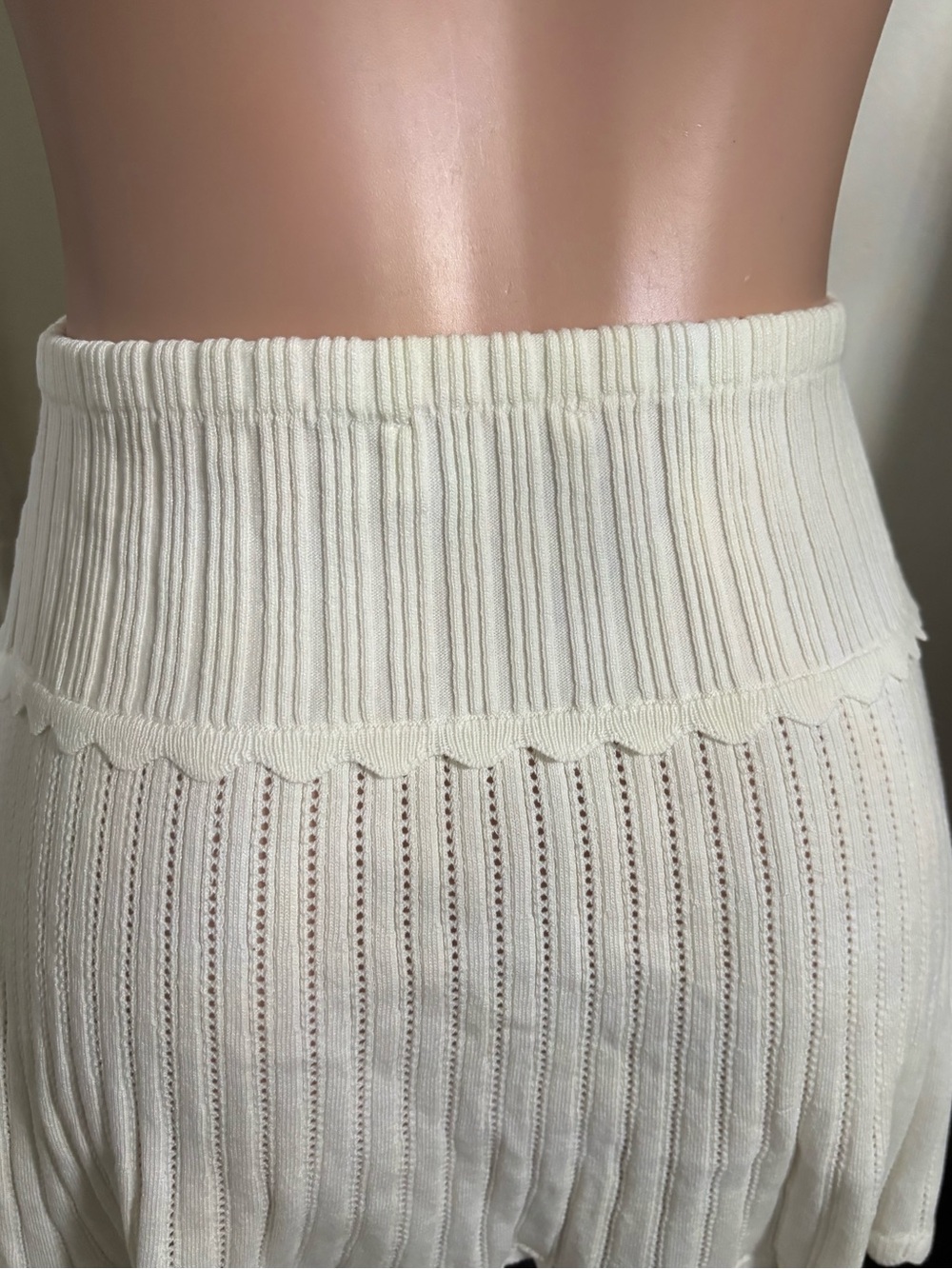MESHKI Women’s Indy Pointelle Knit Mini Skirt - Picture 9 of 13